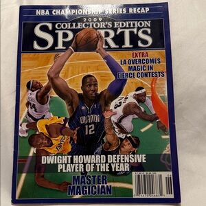 Magic Basketball Action Poster - Blue and White